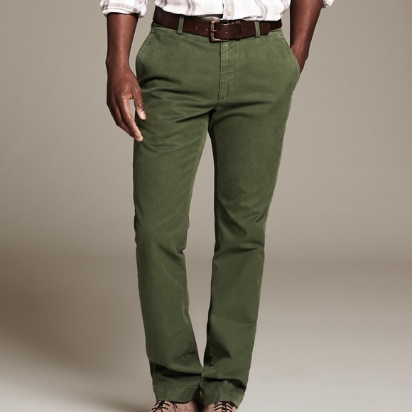 Banana Republic Aiden Pant In Green - Picture 1 of 6